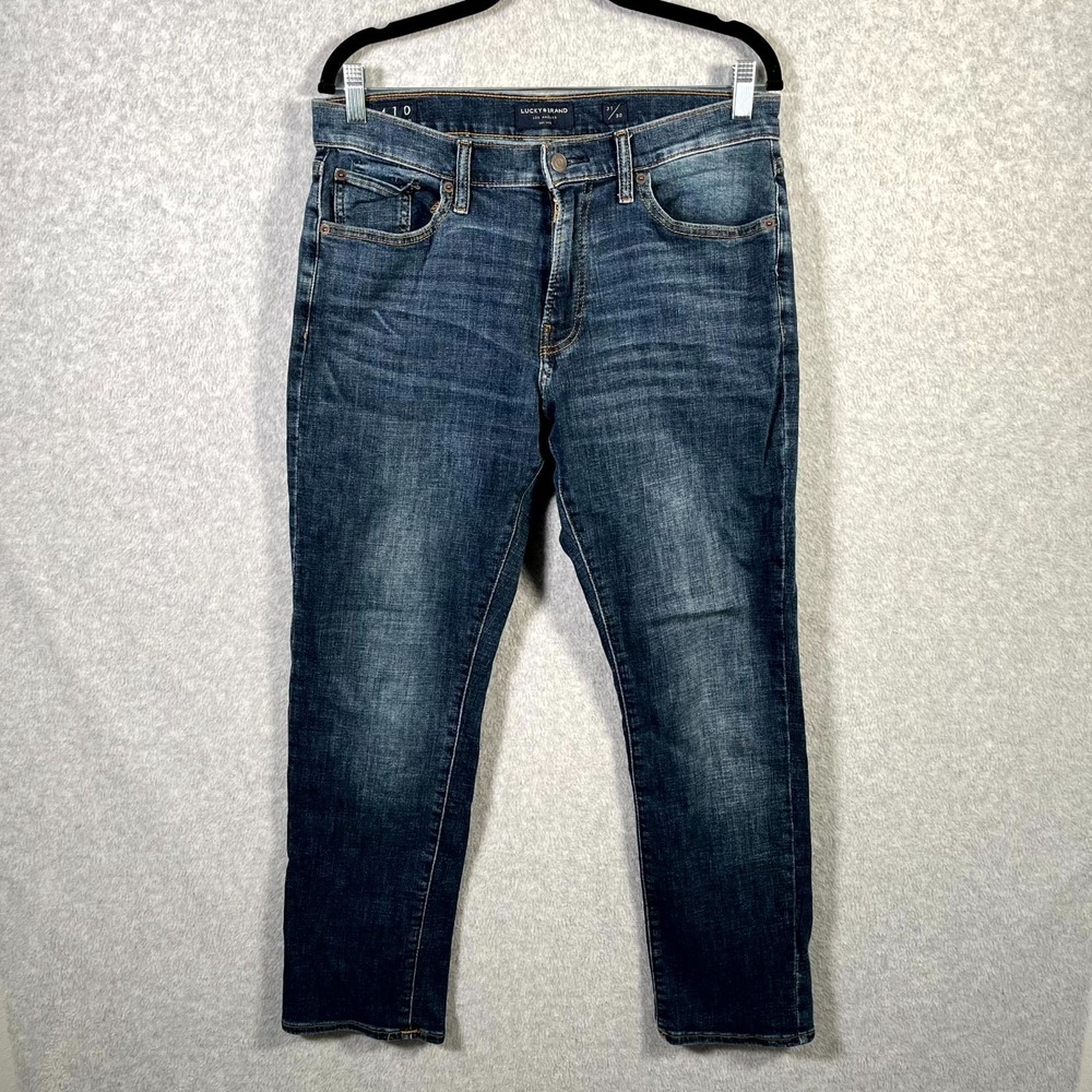 Lucky Brand Los Angeles 410 Athletic Jeans Mens 31x30 Blue‎ Denim Dark Wash